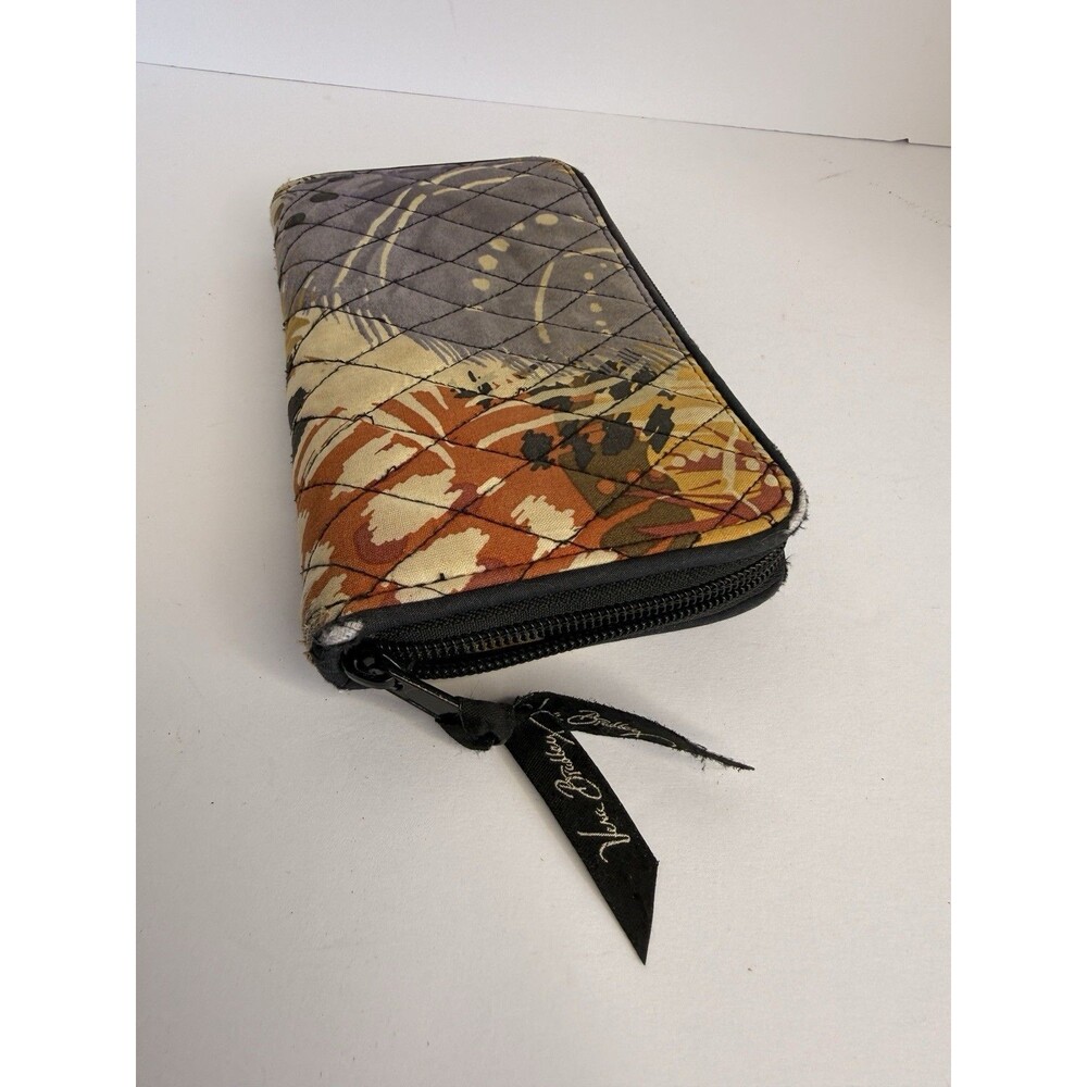 Vera Bradley Quilted Zip Around Wallet Floral Multicolor Organizer Retired
